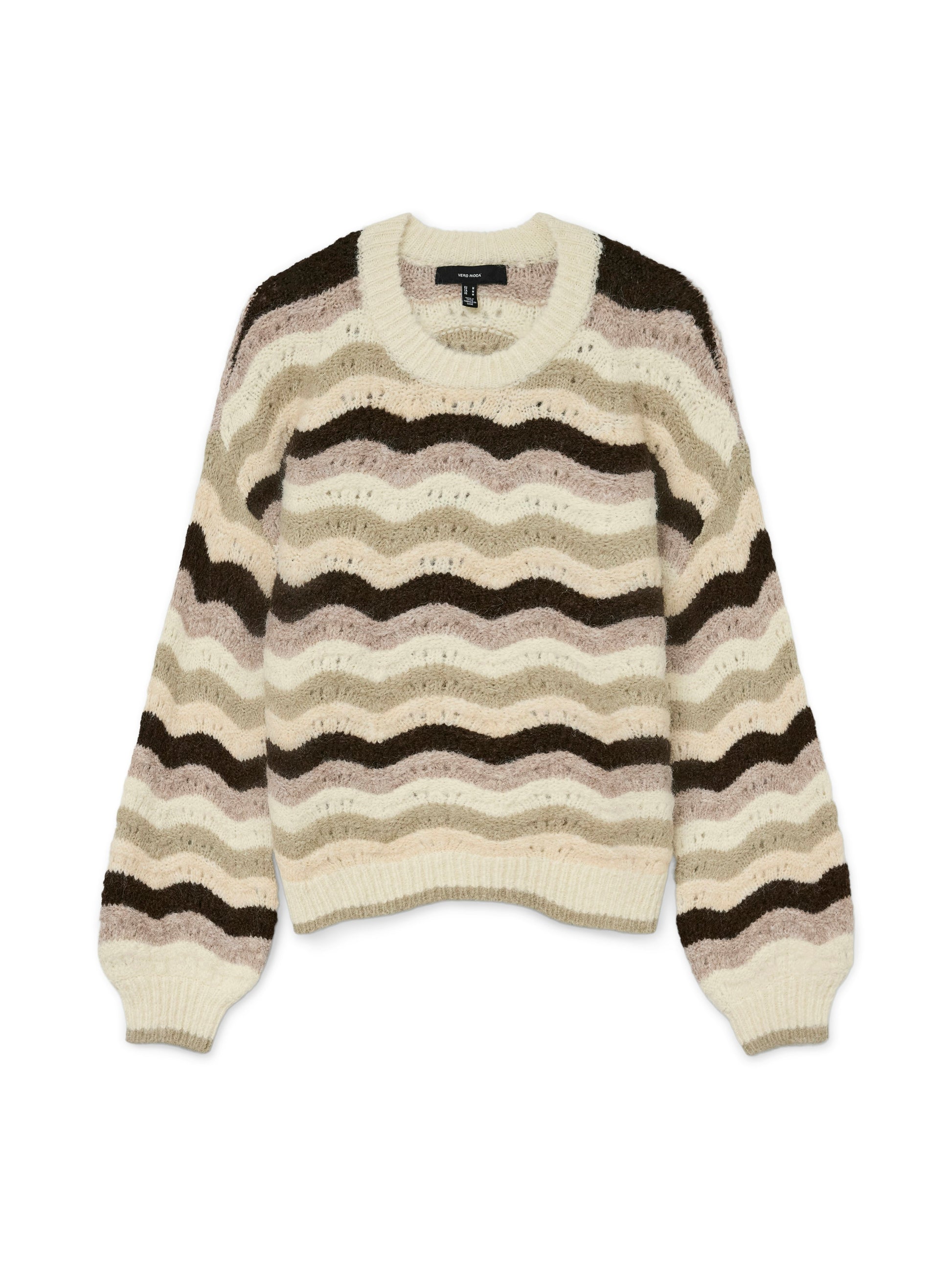 Vmdoja Ls O-neck Pullover Boo (Birch/w. S)
