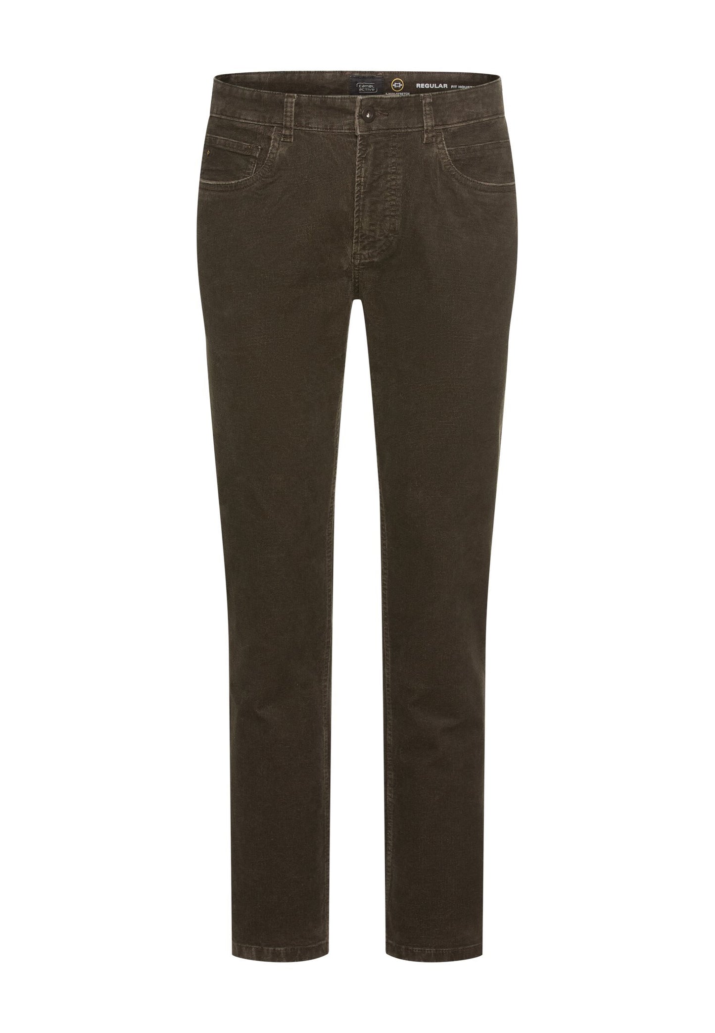 5-Pkt Regular Fit Hose aus Baumwollmix (Dark Brown)