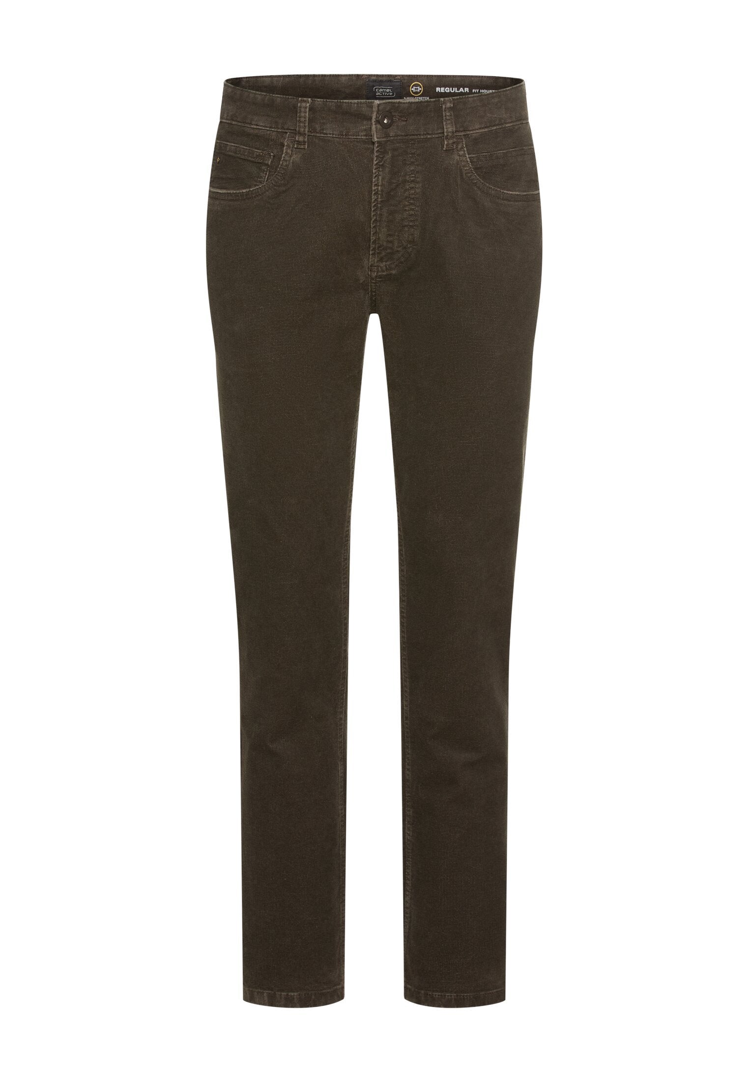 5-Pkt Regular Fit Hose aus Baumwollmix (Dark Brown)