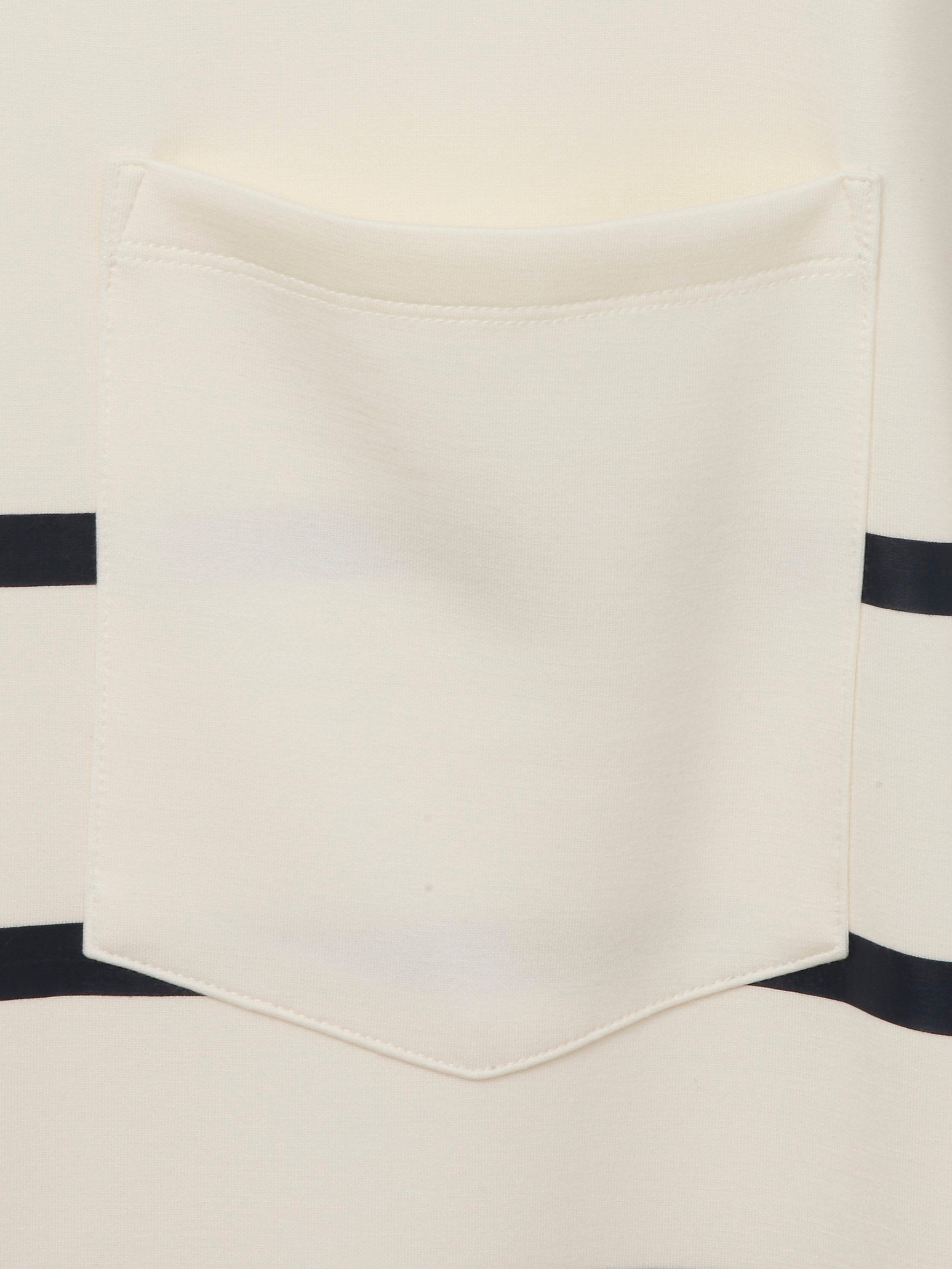 Sweatshirt Kelchkragen 1/1 Arm Druck (Butter / Navy)