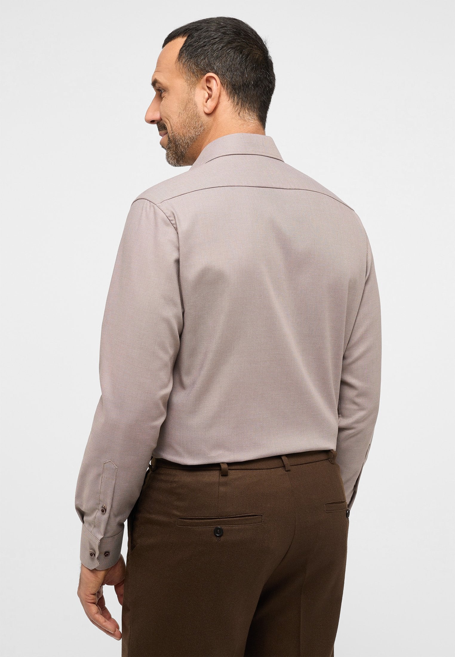 Hemd  Langarm (Beige-braun)