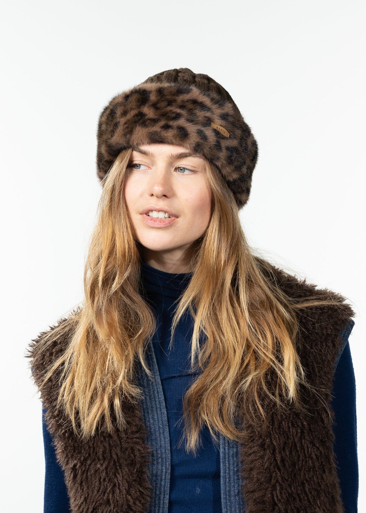 Fur Cable Bandhat (Brown Print Brown)