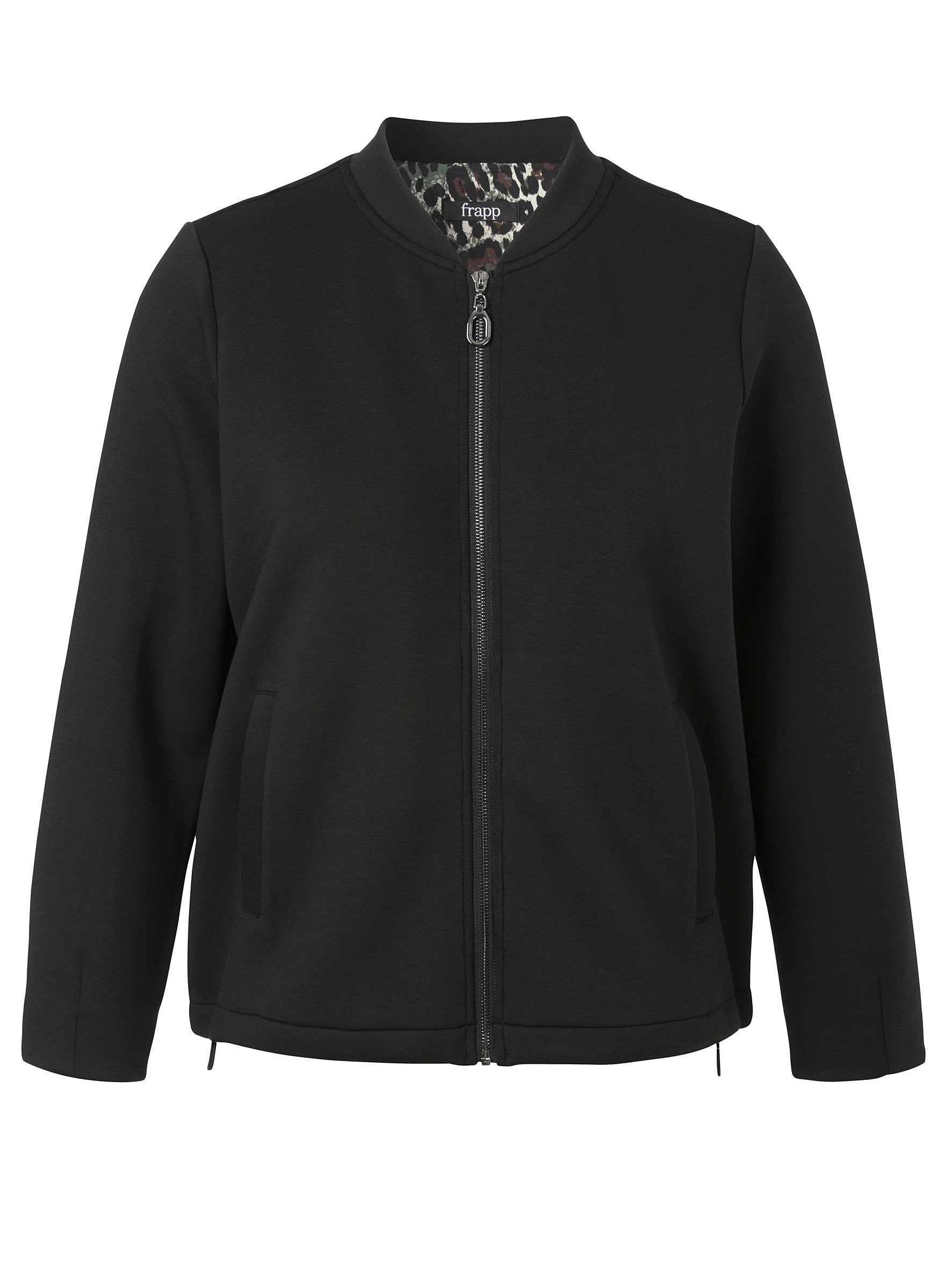 Jacke Rundhals 1/1 Arm Zipper (Black)