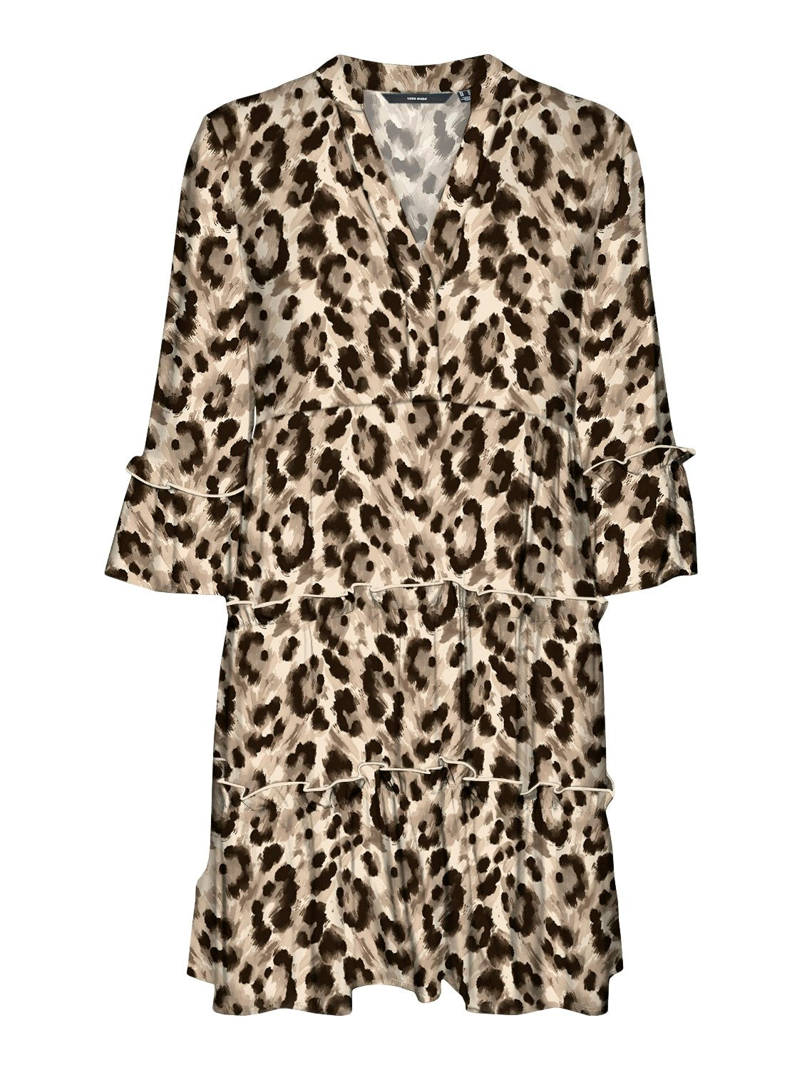 %vmeasy Joy 3/4 Short Dress Wvn Ga (Sandshell/)