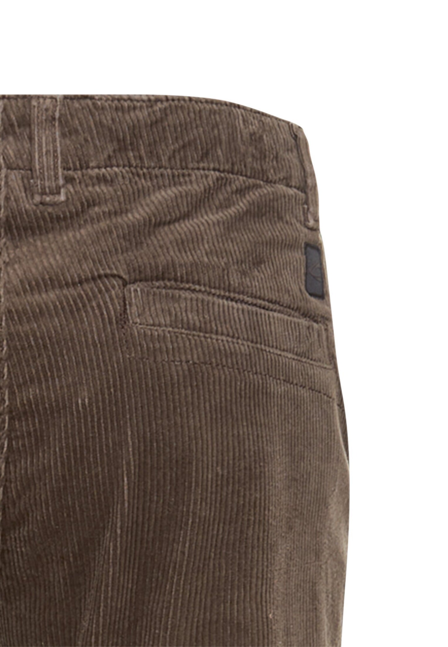 Regular Fit Chino Hose aus Cord (Dark Brown)