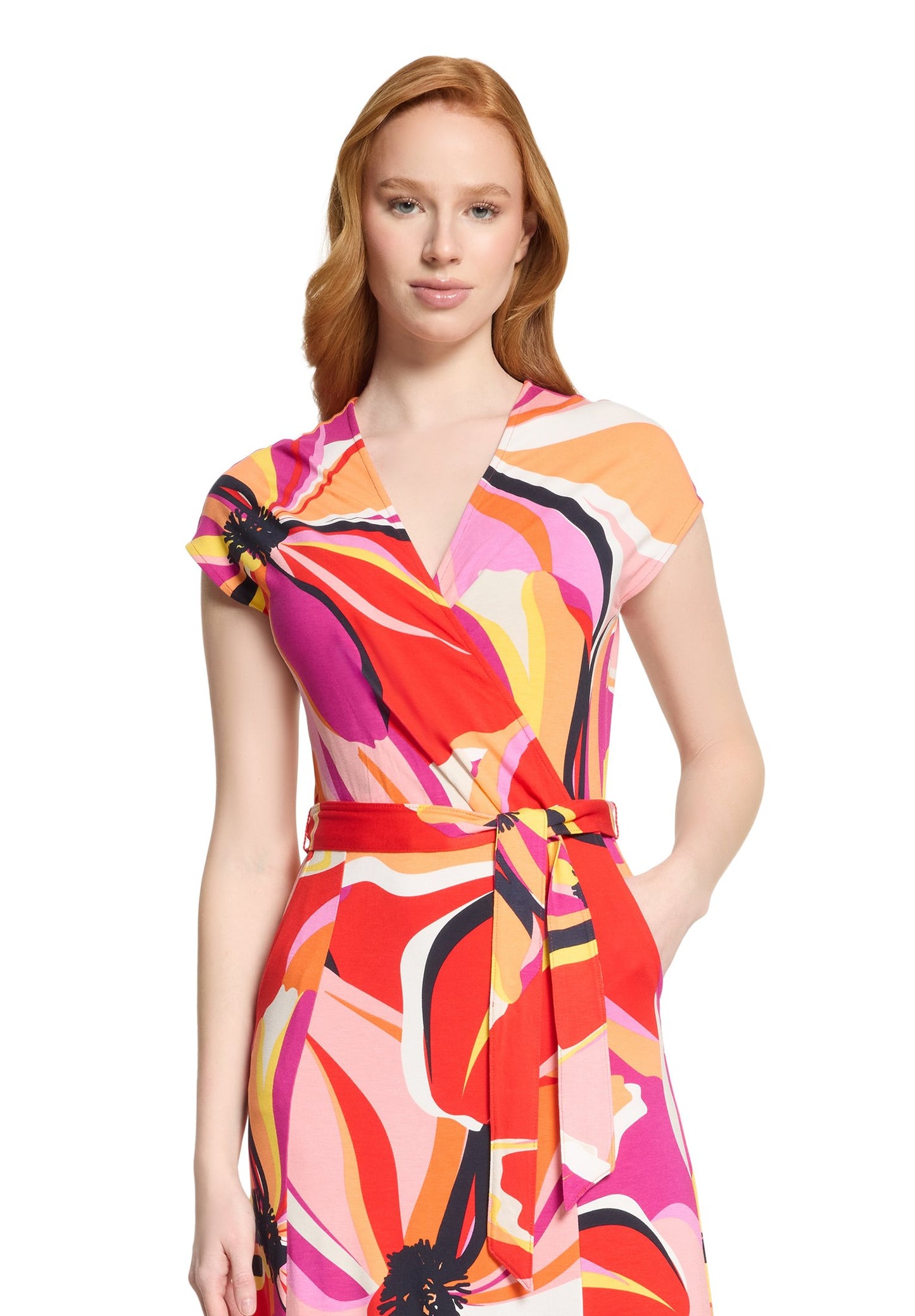 Jerseykleid (Red/pink)