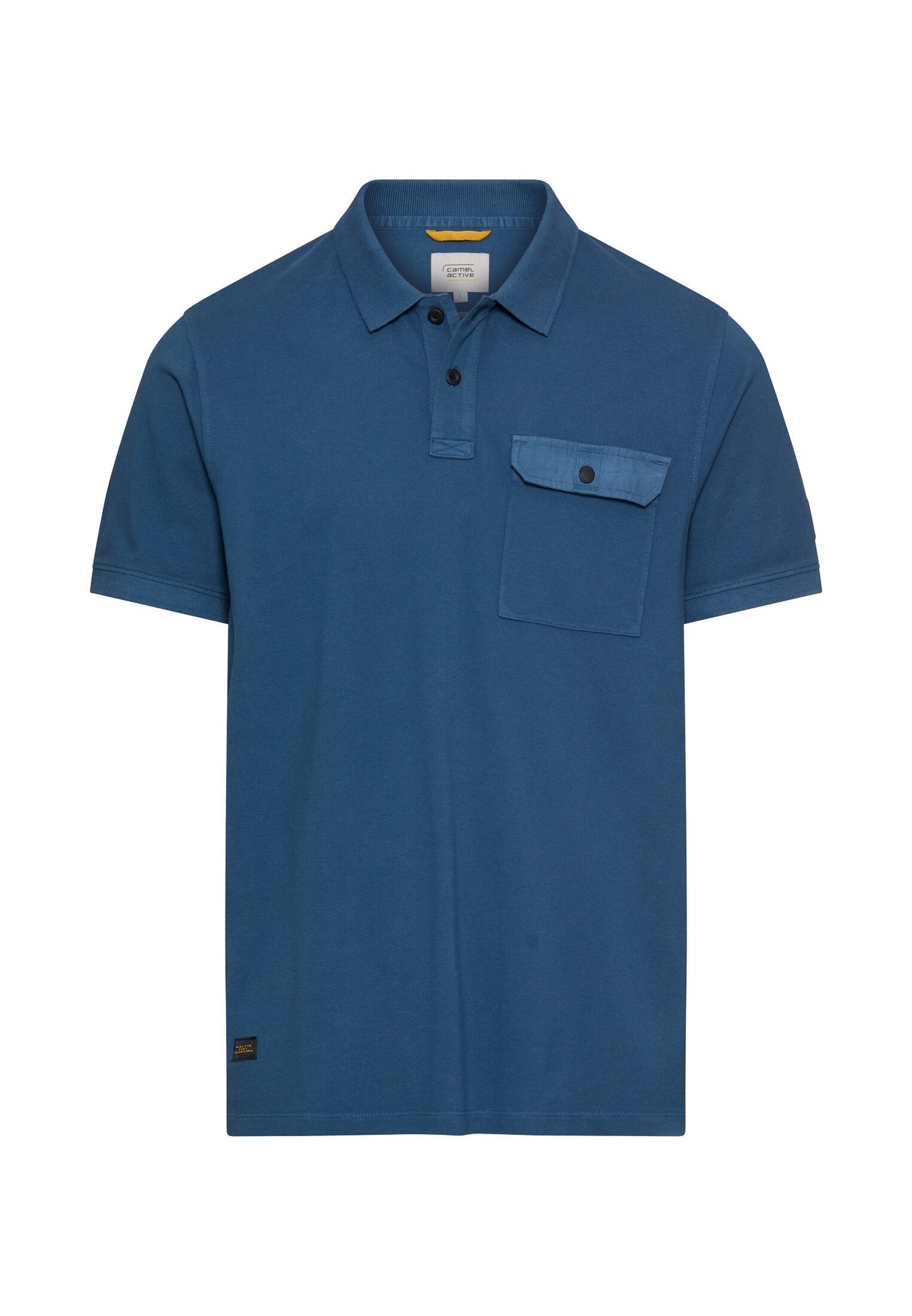 Poloshirt aus reiner Baumwolle (Indigo Blue)