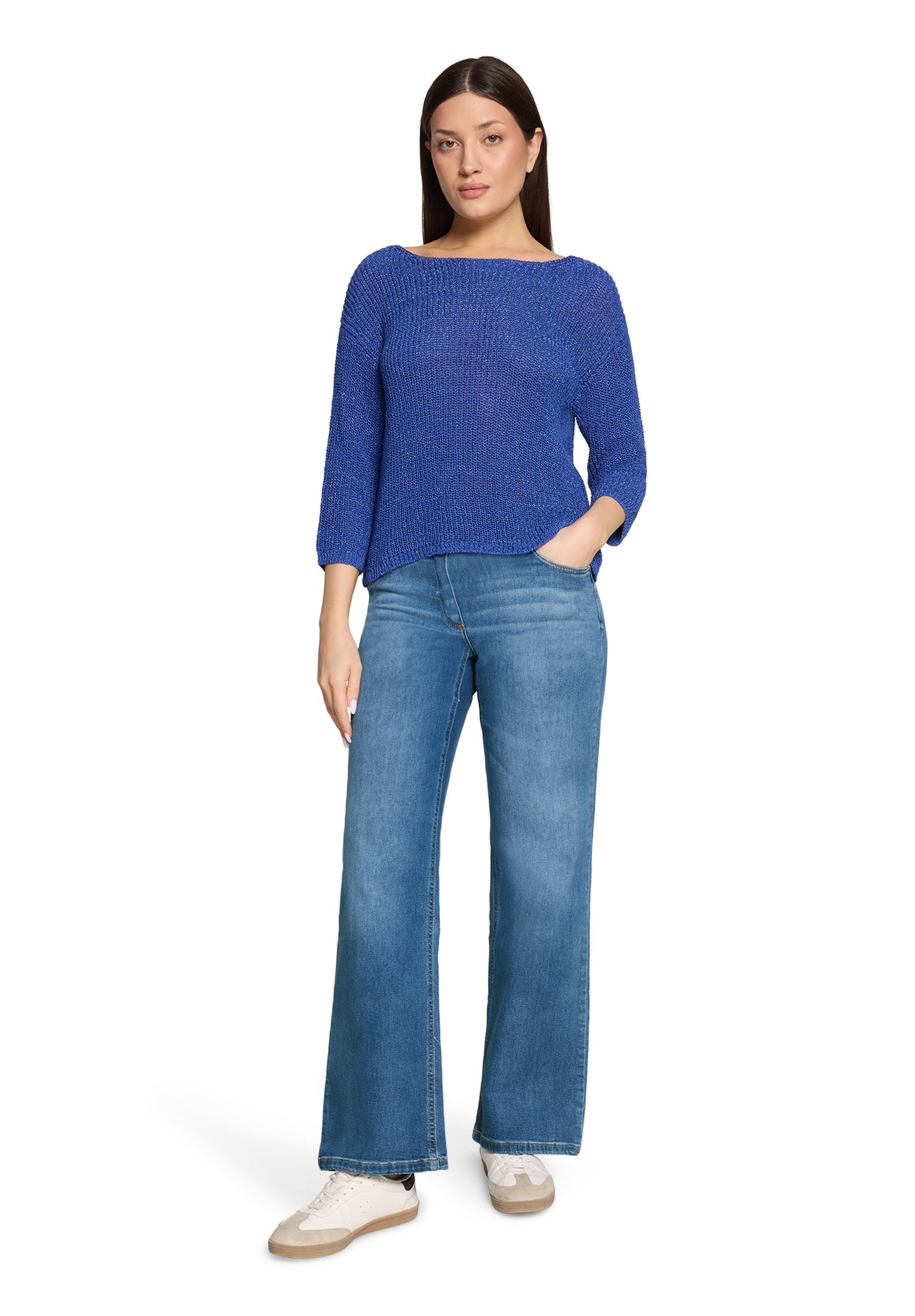 Basic-Strickpullover (Adria Blue)