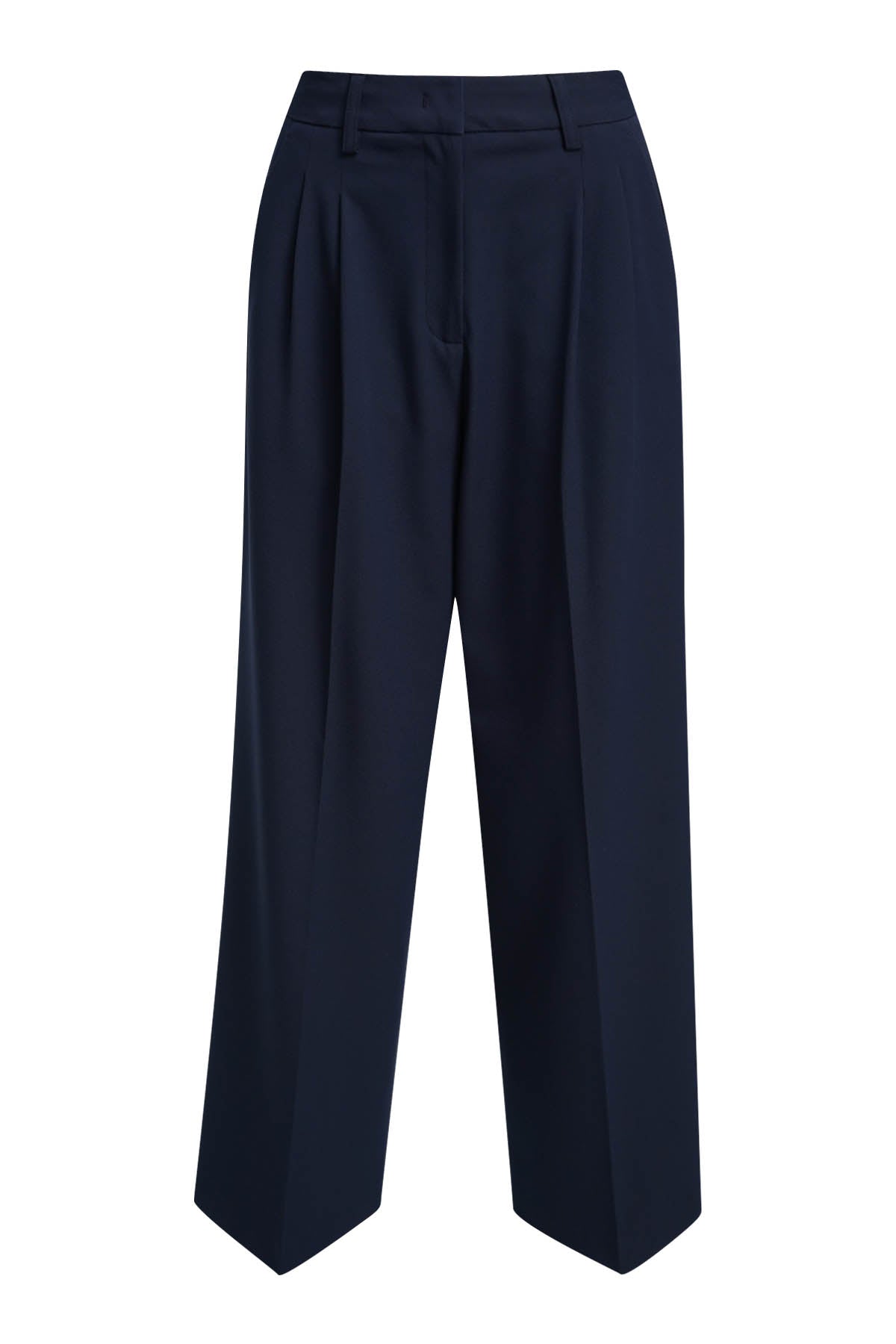 Woven Wideleg Pants (Marine)