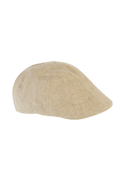 Flat Cap mit Gummizug (Beige)
