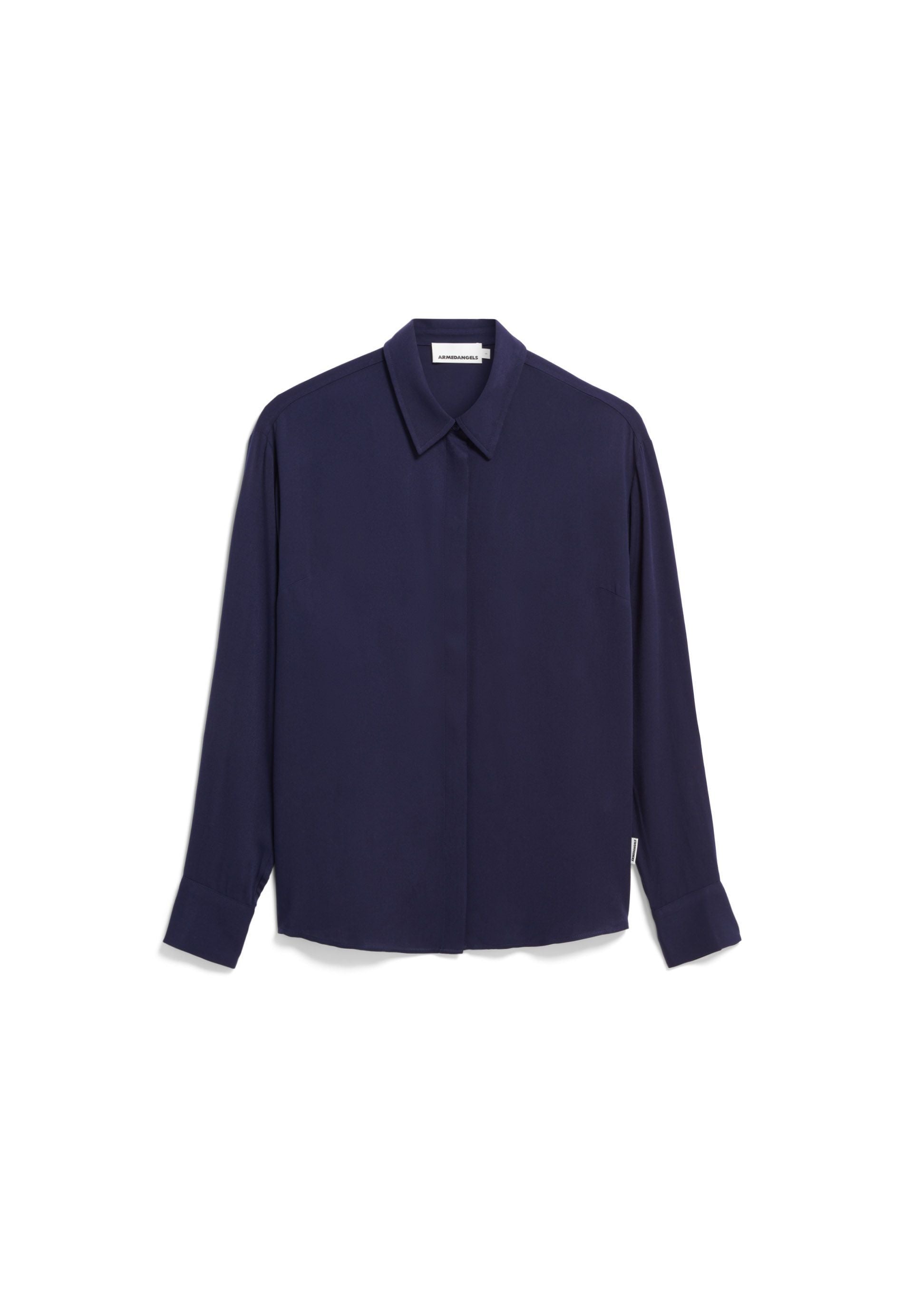 Larisaana Longsleeve Blouse (Tinted Navy)