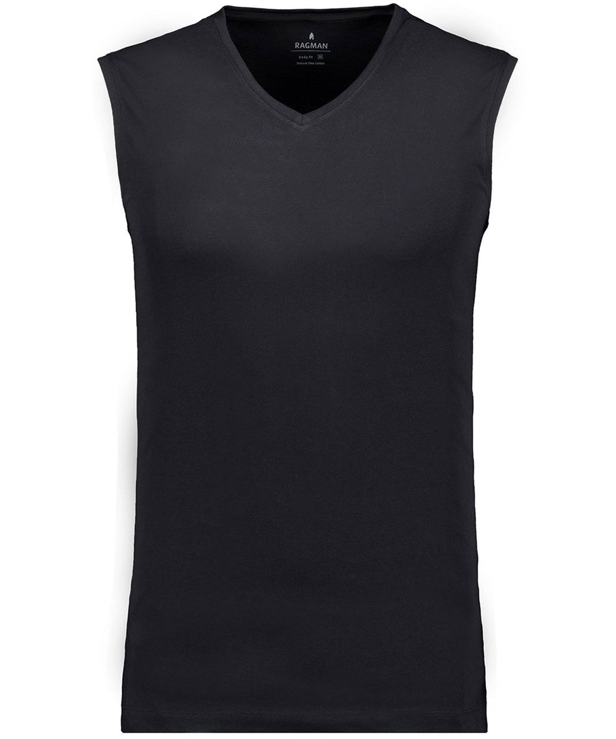 Tank Top V-Neck 2er Pack Unterwäsche (Schwarz)
