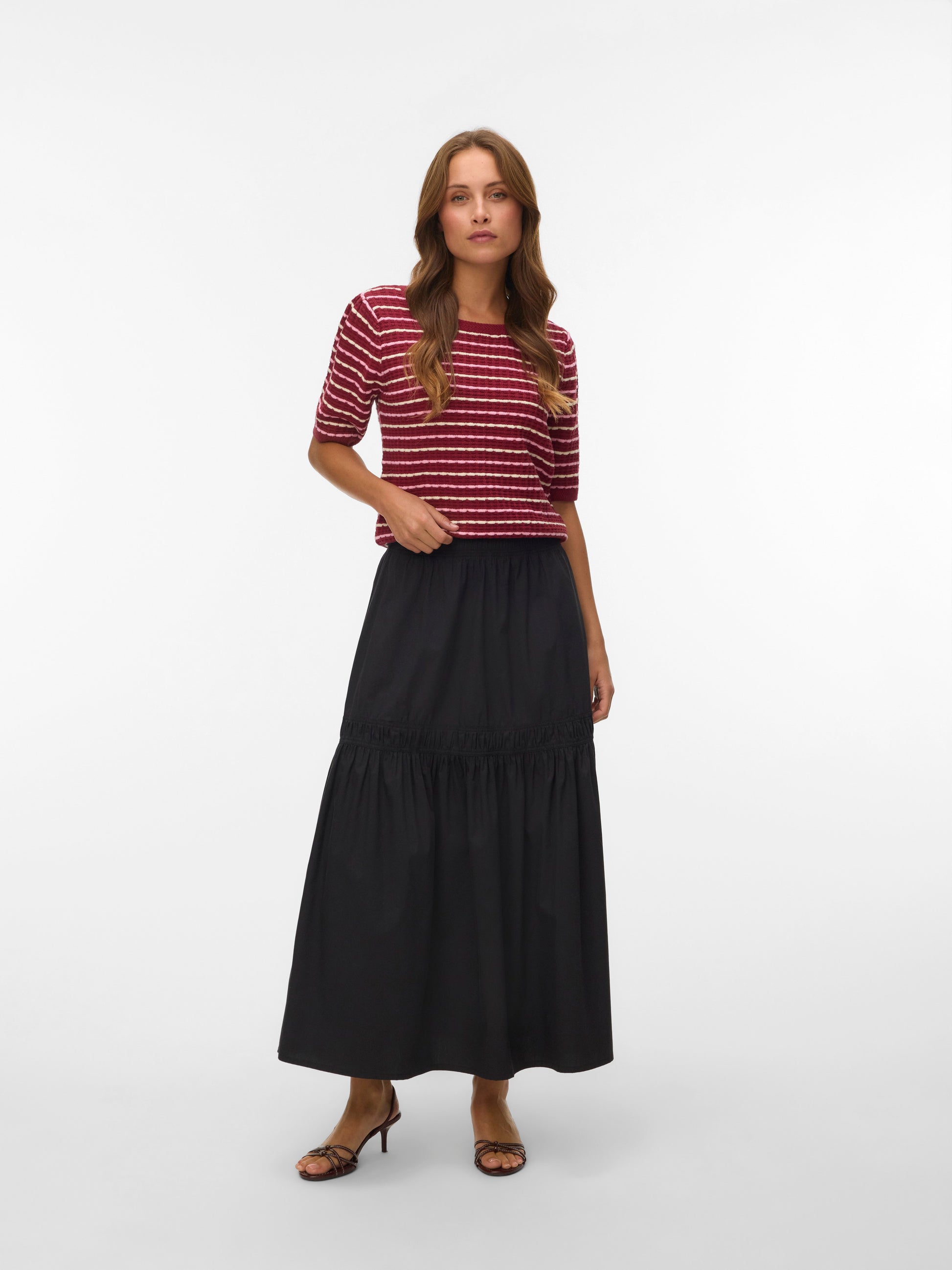 Vmmonica 2/4 O-neck Pullover Boo (Biking Red)