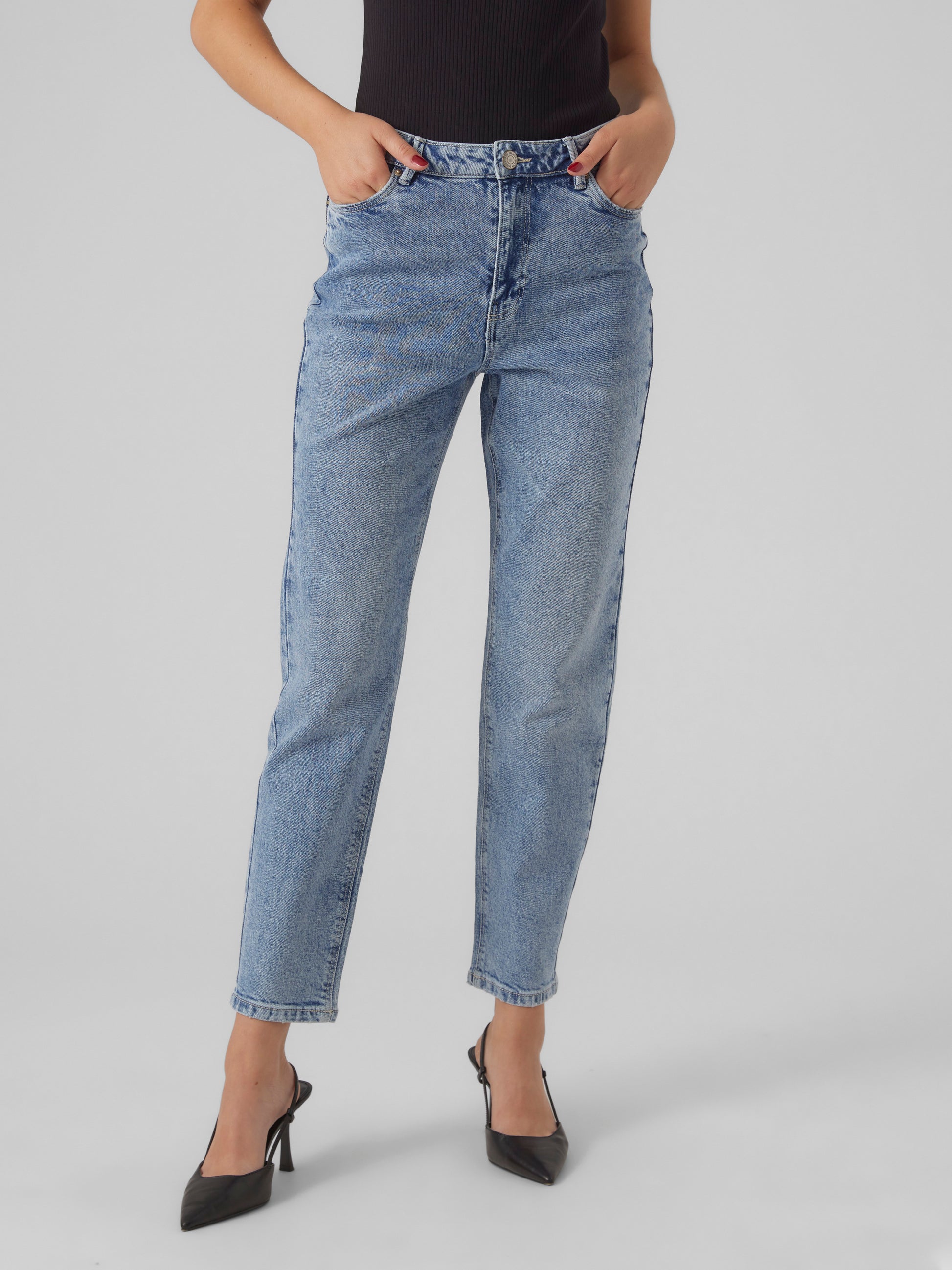 Vmlinda Hr Mom Jeans Gu3184 Ga Noos (Light Blue De)