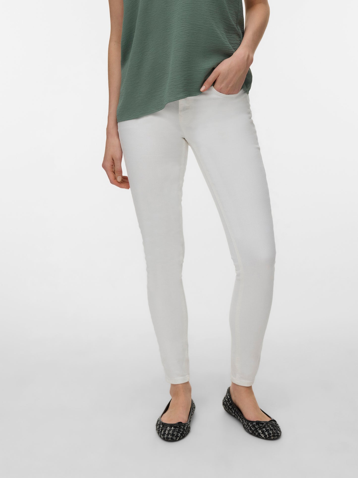 Vmflash Mr Skinny Jeans Color Ga Noos (Bright White)