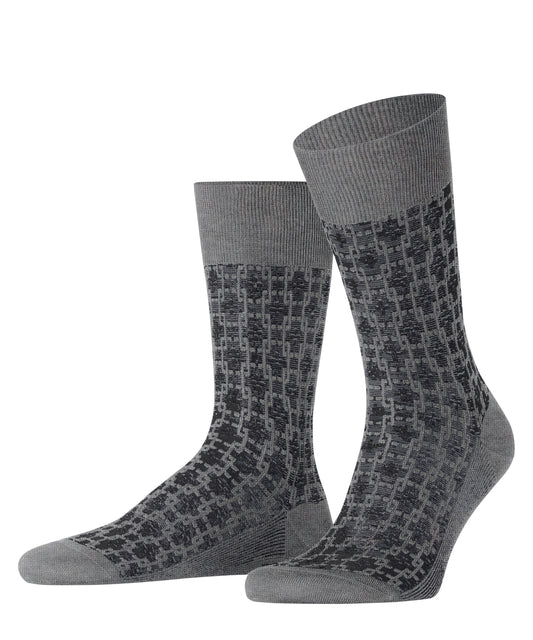 FALKE Artwork Tie Herren (Light Greymel.)