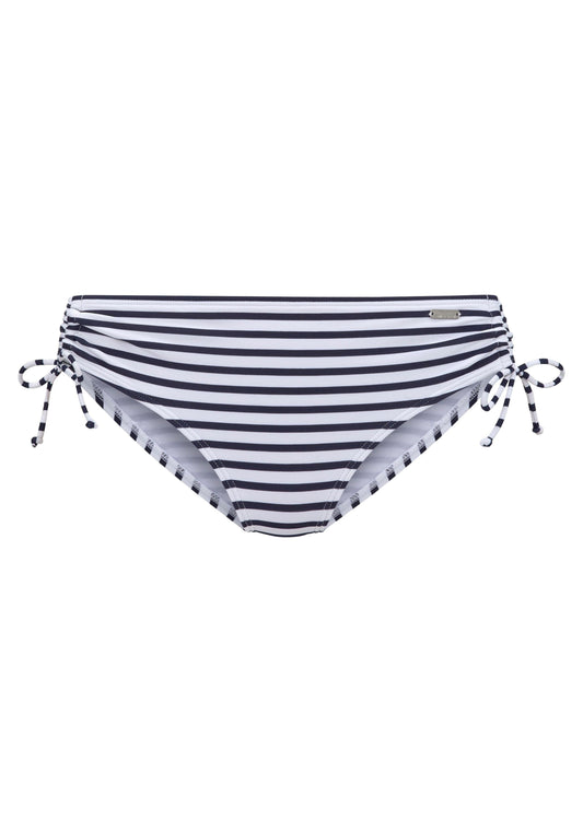 Venice Beach LM exkl. Sport Bikinihose mit Raffung (White-navy S)