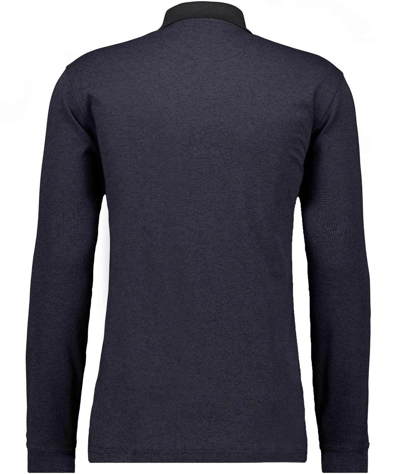 Softknit-Poloshirt, langarm (Marine)