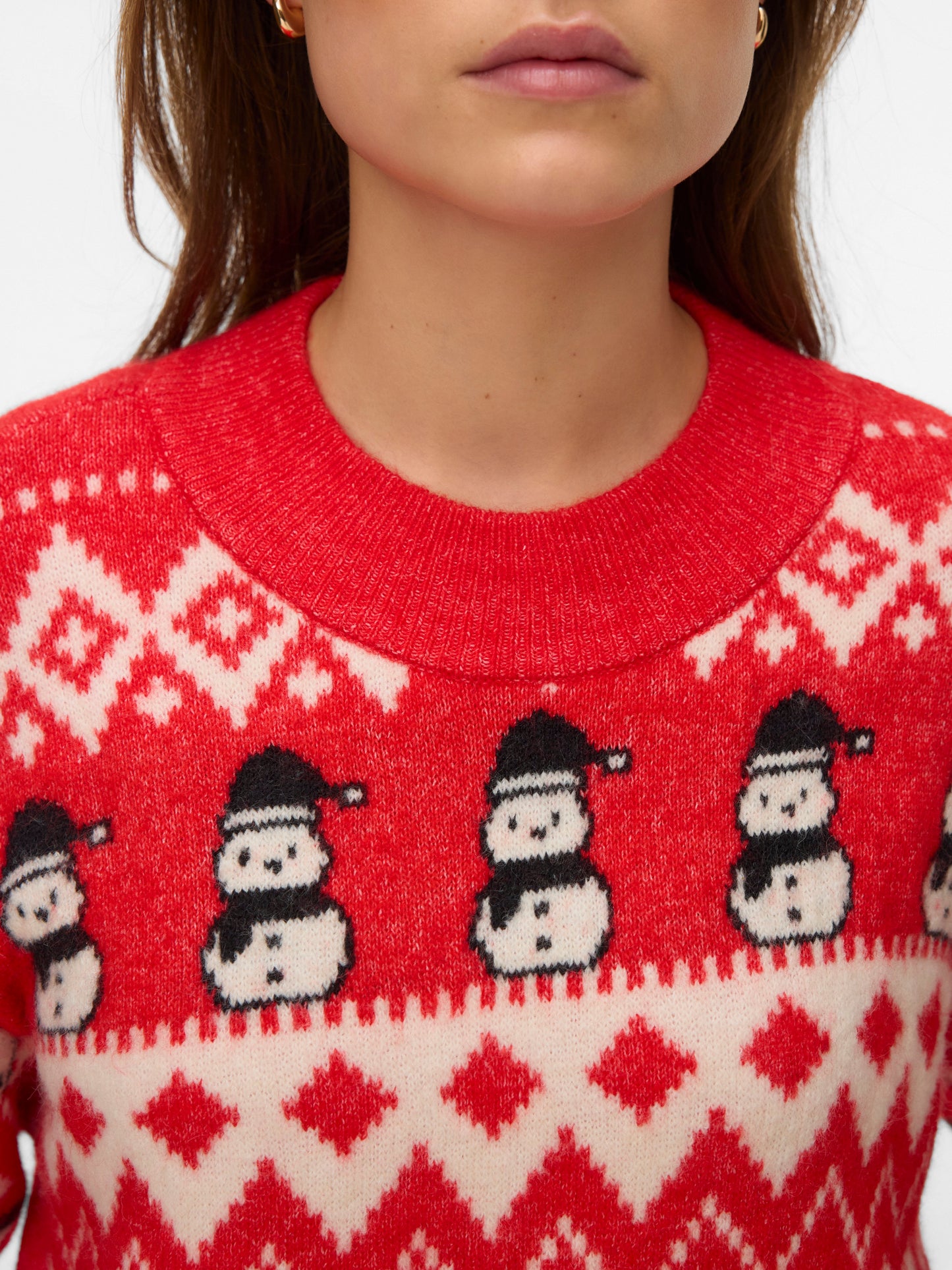 Vmfrostsnowman Ls O-neck Pullover Xmas (Chinese Re)