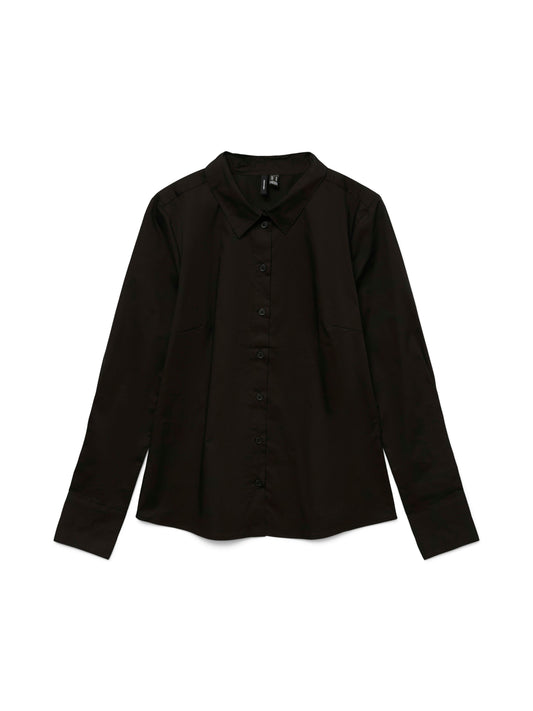 Vmanna Ls Fitted Shirt Wvn Ga Noos (Black)