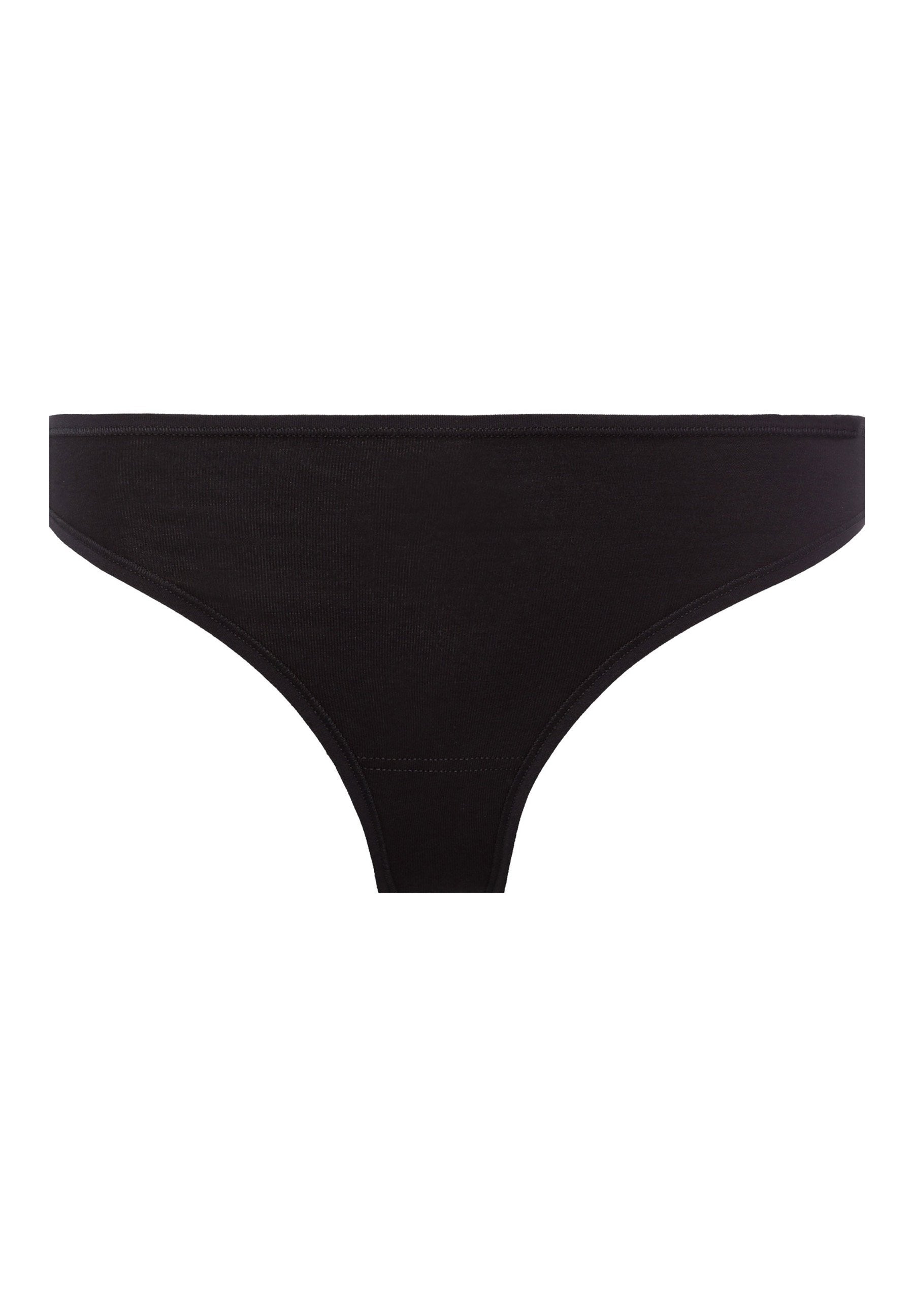 Skiny Damen String Doppelpack SKINY ADVANTAGE Cotton Stretch (Black)
