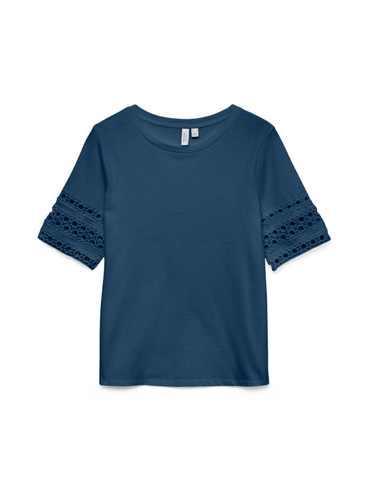 Vmivacy 2/4 O-neck Top Jrs Btq (Dark Denim)