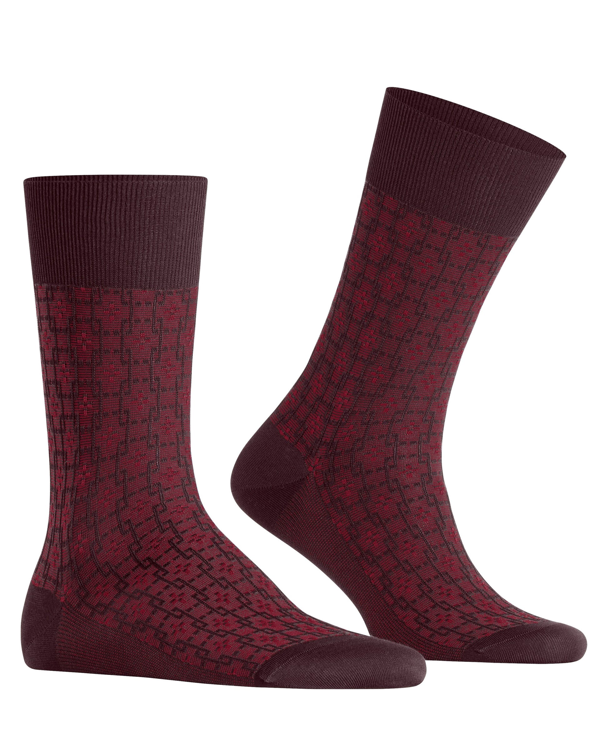 FALKE Artwork Tie Herren (Bordeaux)