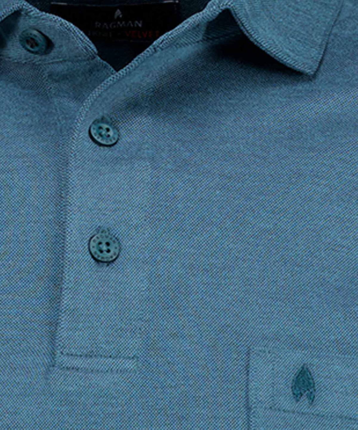 Softknit-Polo Kent-Kragen, Velvet-Touch (Dunkelgrun)