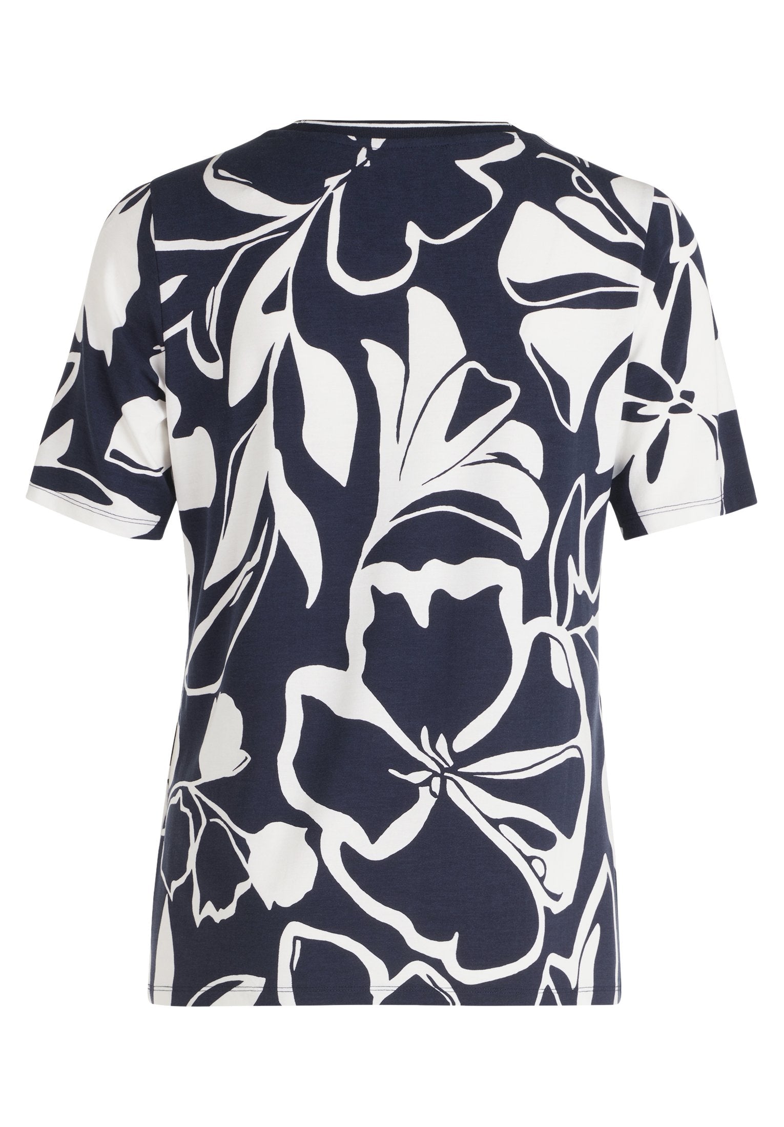 Basic Shirt (Dark Blue/cream)