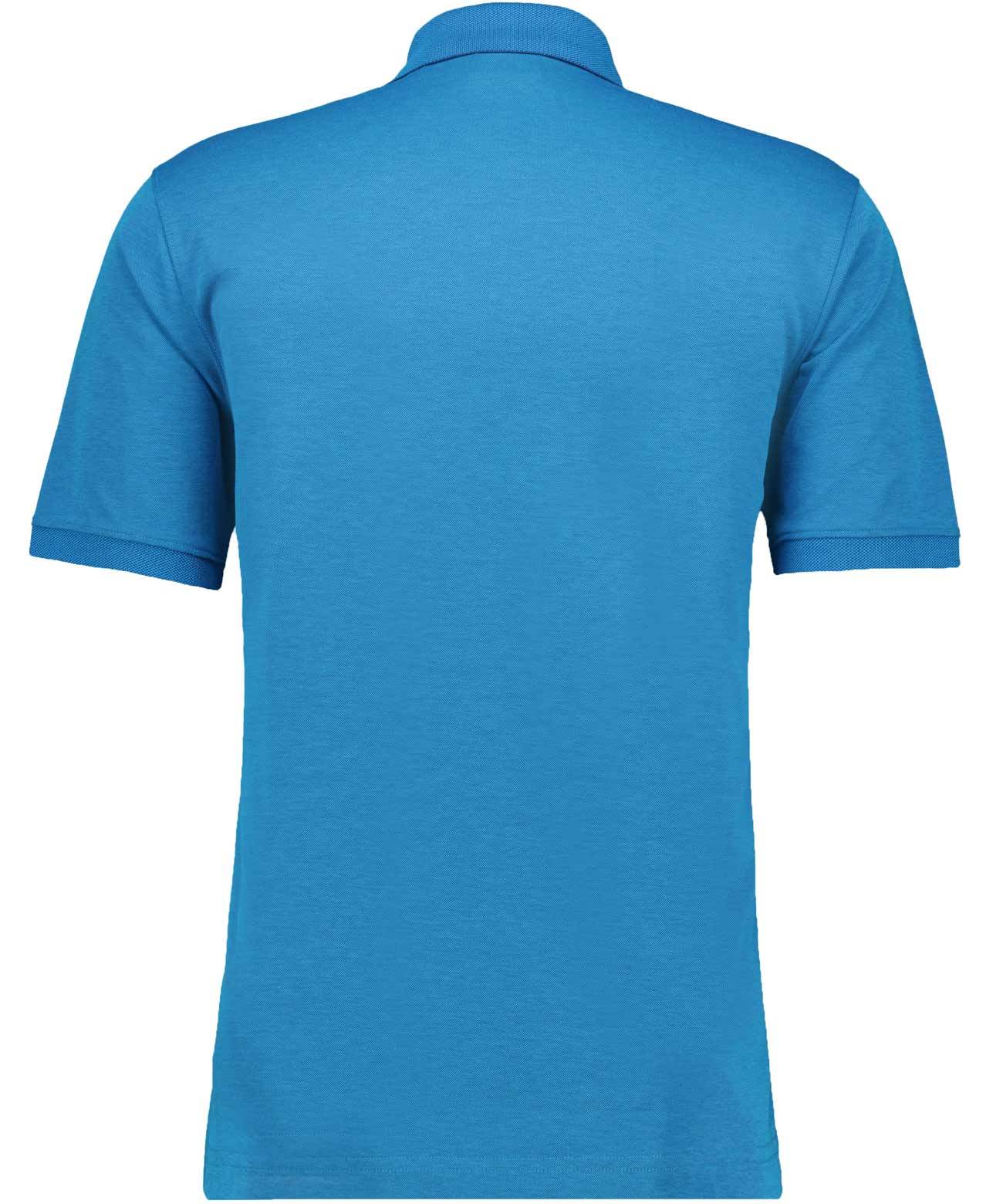 Softknit-Polo mit Brusttasche, kurzarm (Aqua)