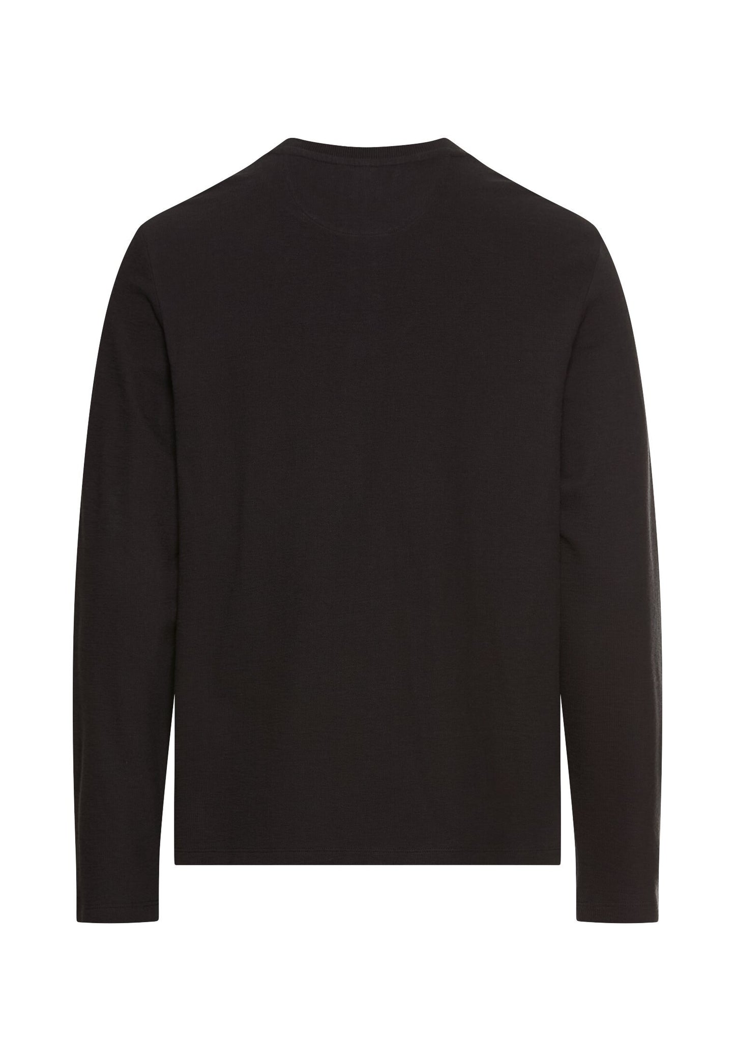 Henleyshirt aus reiner Baumwolle (Asphalt)