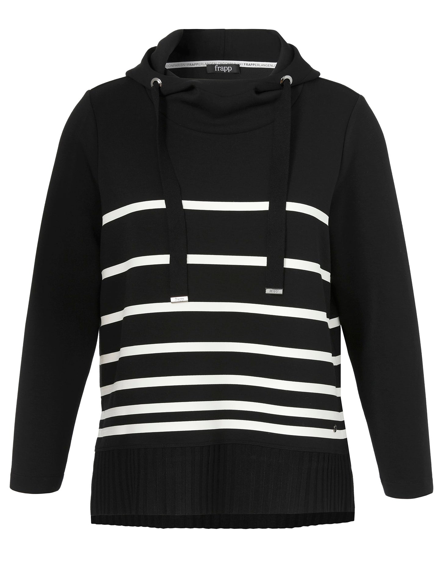 Sweatshirt Kapuze 1/1 Arm (Black / Offwh)