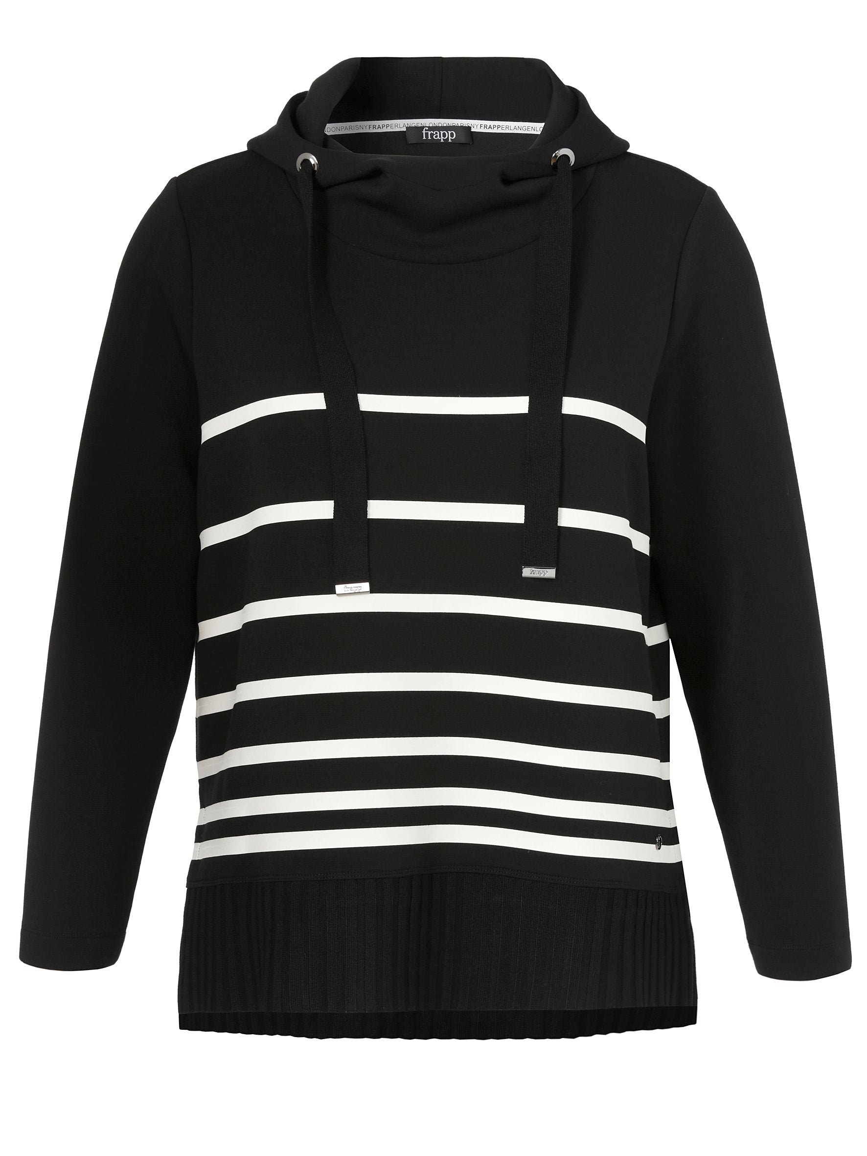 Sweatshirt Kapuze 1/1 Arm (Black / Offwh)