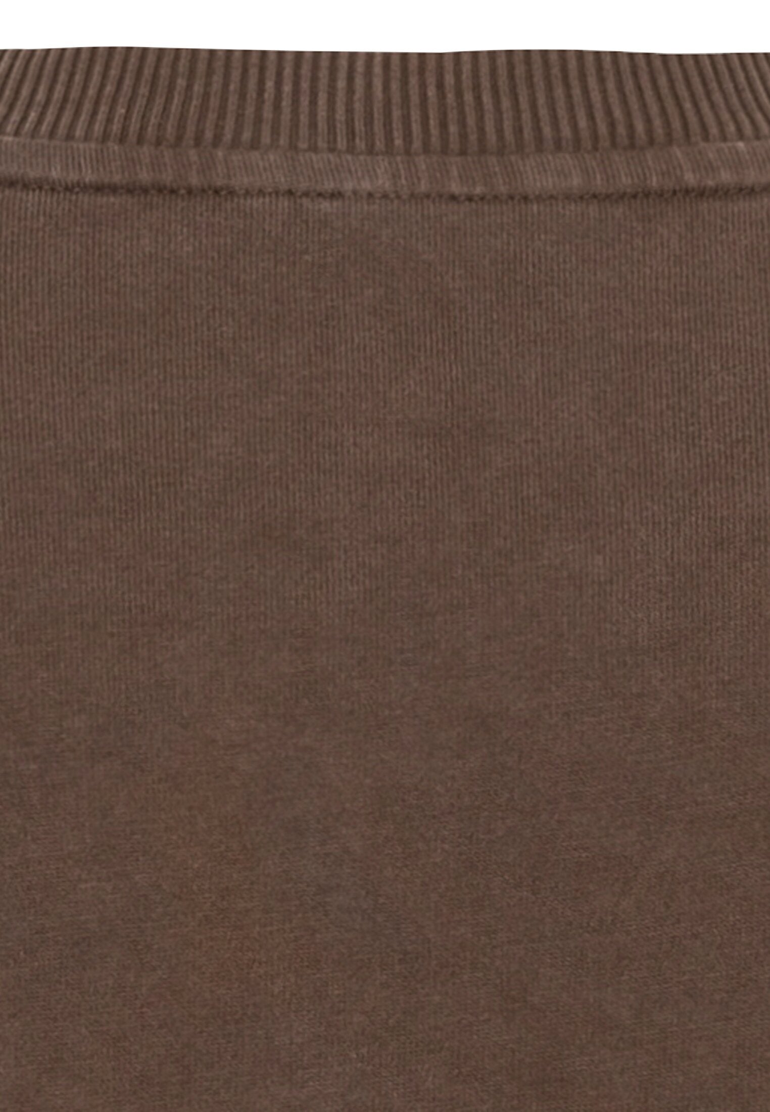 Kurzarm T-Shirt mit Naturprint (Dark Choclate)