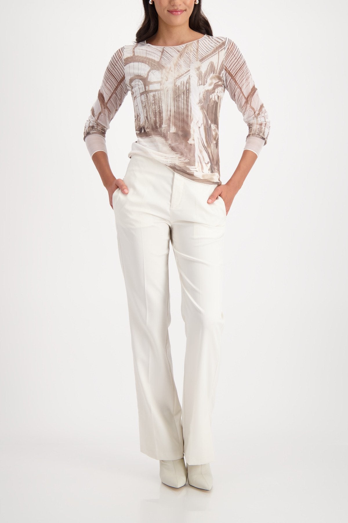 Pullover (Almond Gemustert)