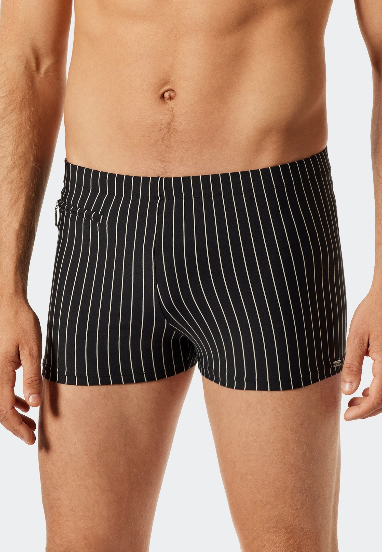 Badehose Komfort mit Bein (Schwarz)