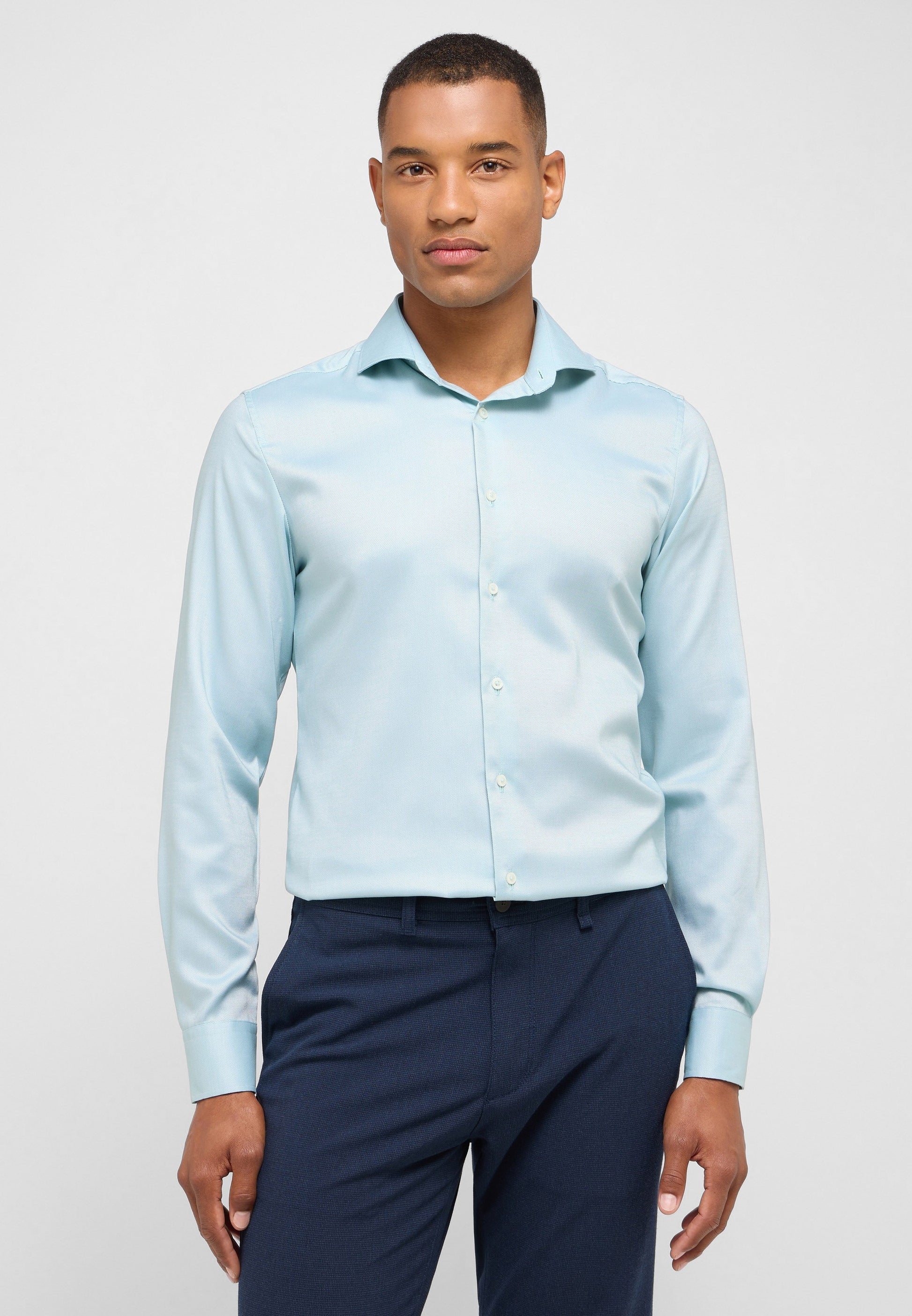 Performance Shirt Natté-Stretch Langarm (Grün)