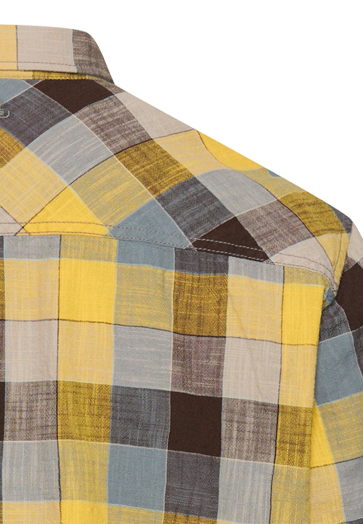 Karohemd aus reiner Baumwolle (Sun Yellow)