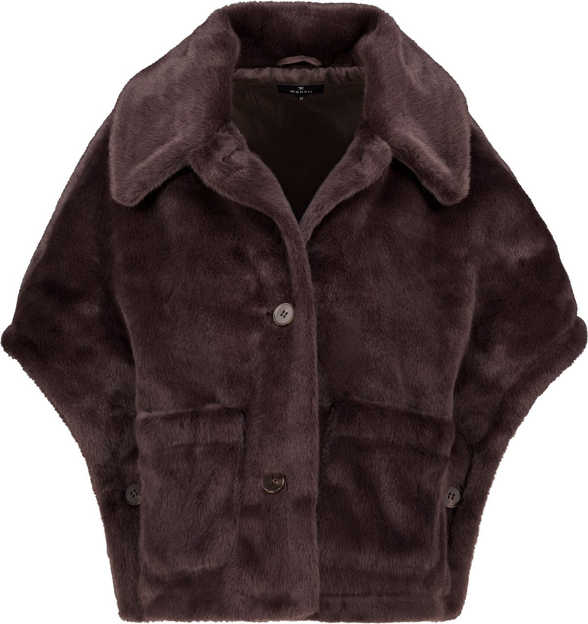 Kunstfelljacke (Black Coffee)