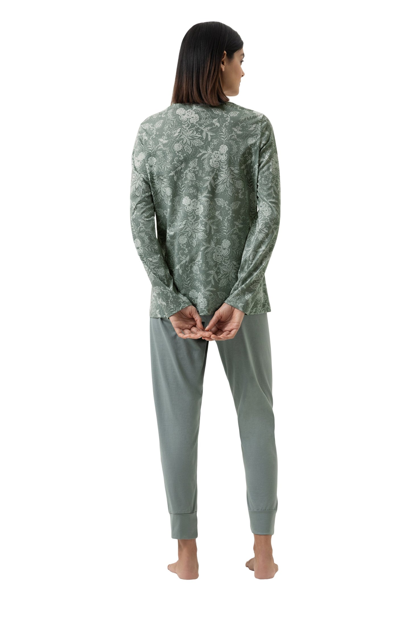 Anzug 7/8 lang, langarm (Dusty Teal)