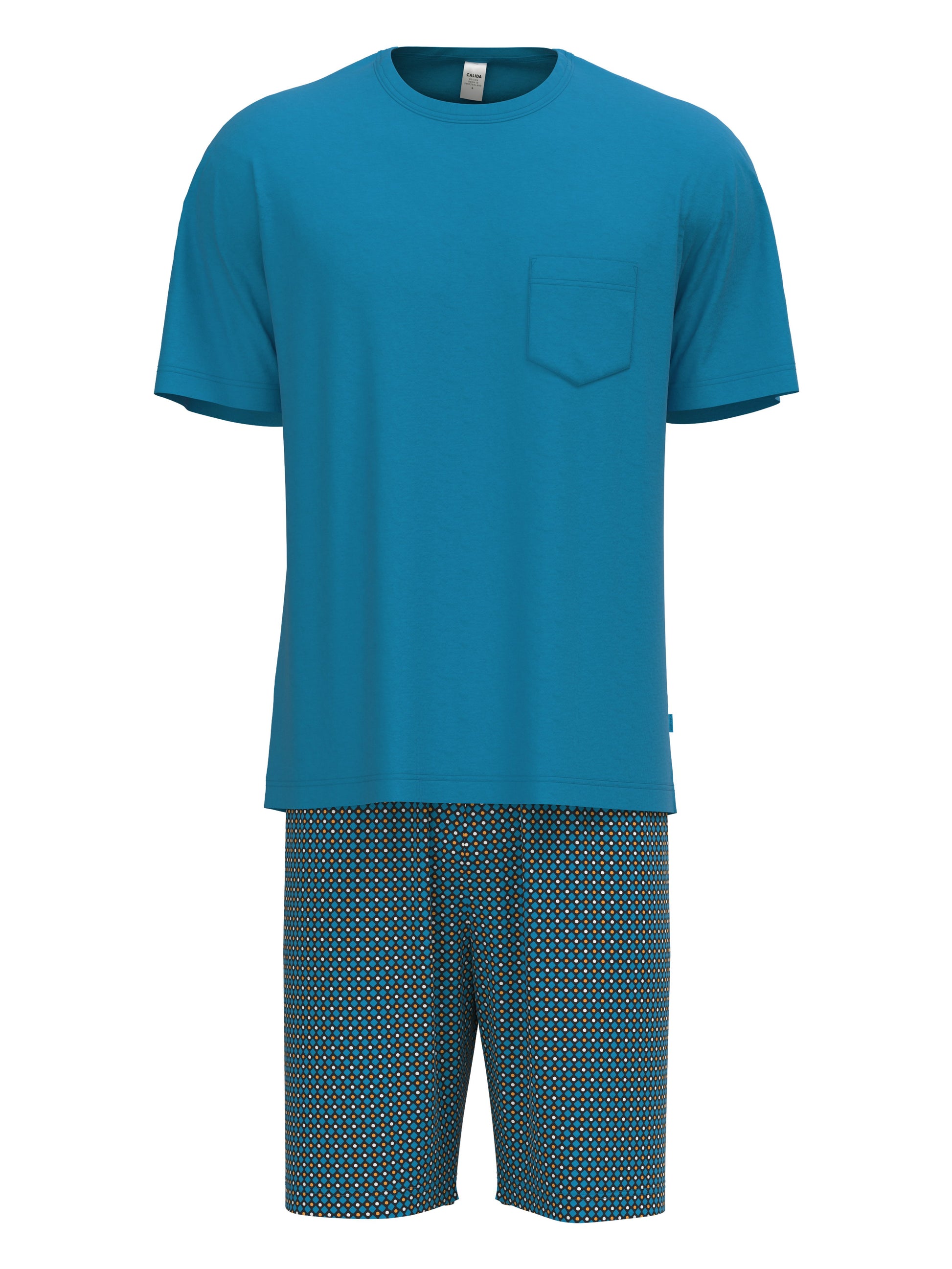 Kurz-Pyjama (Malibu Blue)