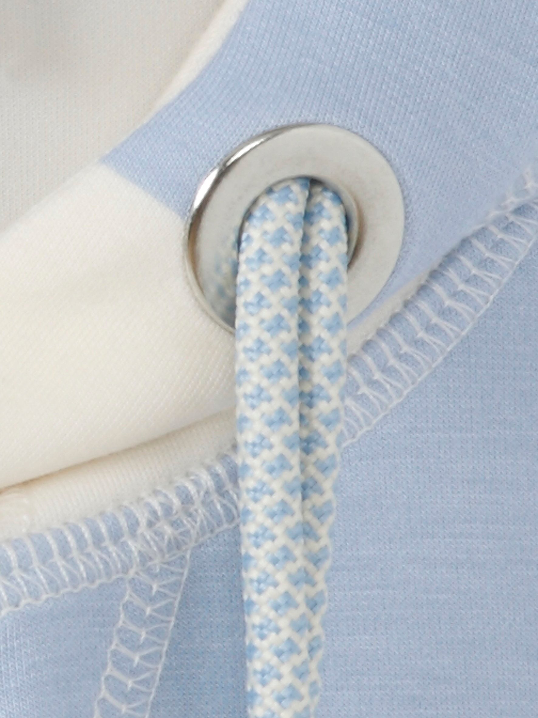 Sweatshirt Kapuze 1/1 Arm Druck (Powder Blue /)