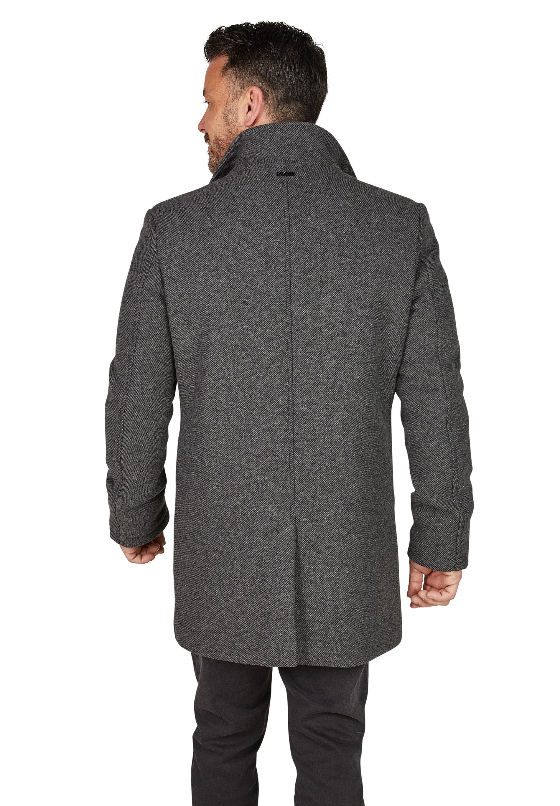Twill Wollmantel (Anthra)