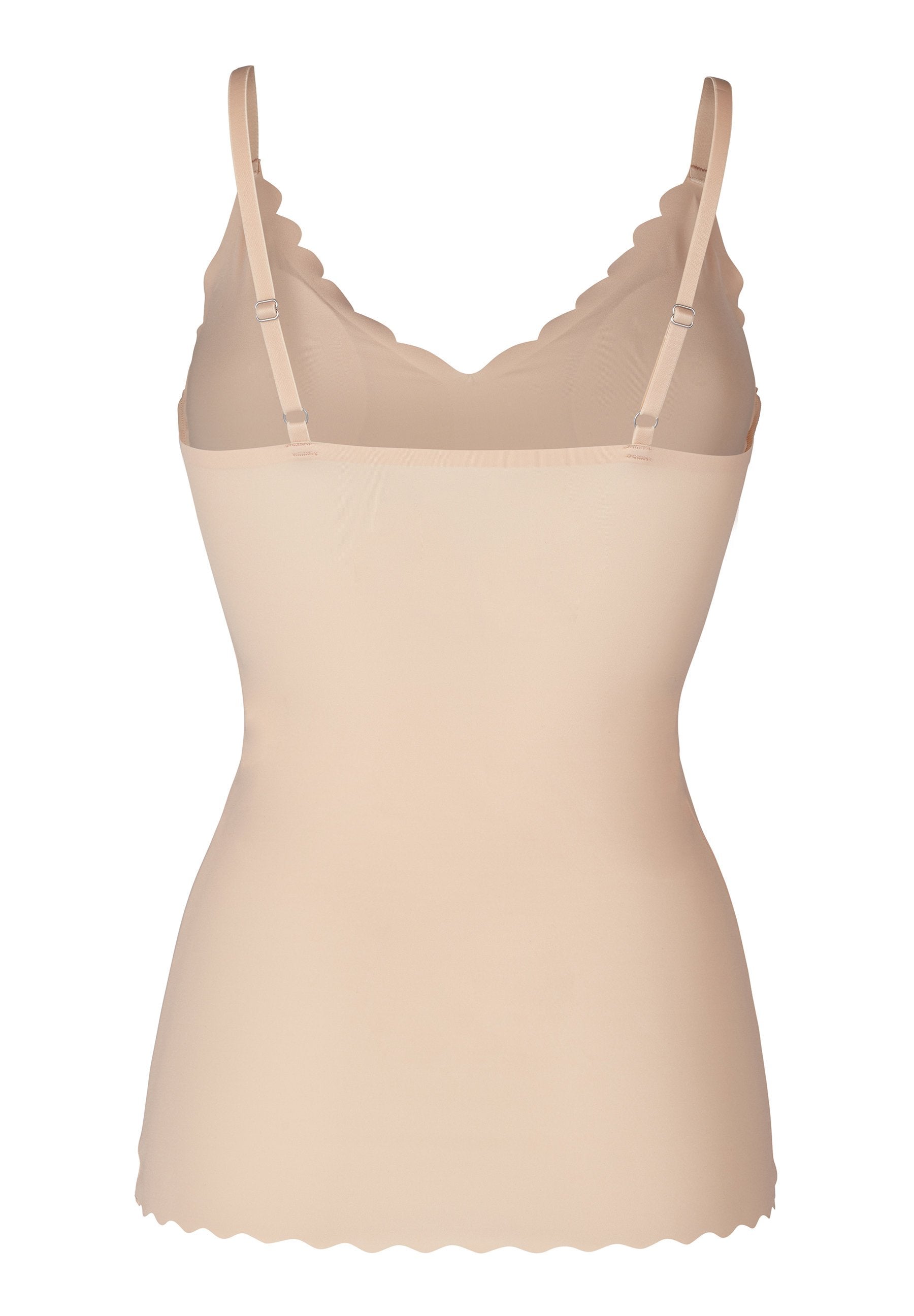 Skiny Damen Spaghettishirt herausnehmbare Pads Micro Essentials (Beige)