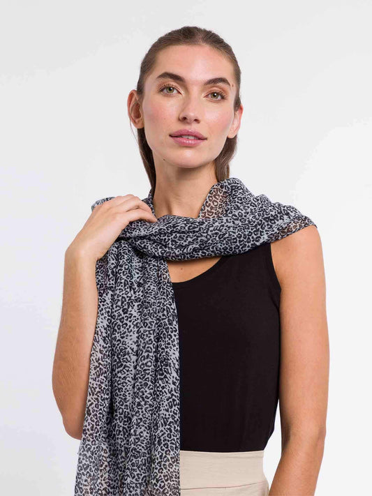 Schal Polyester Schal (Black White)