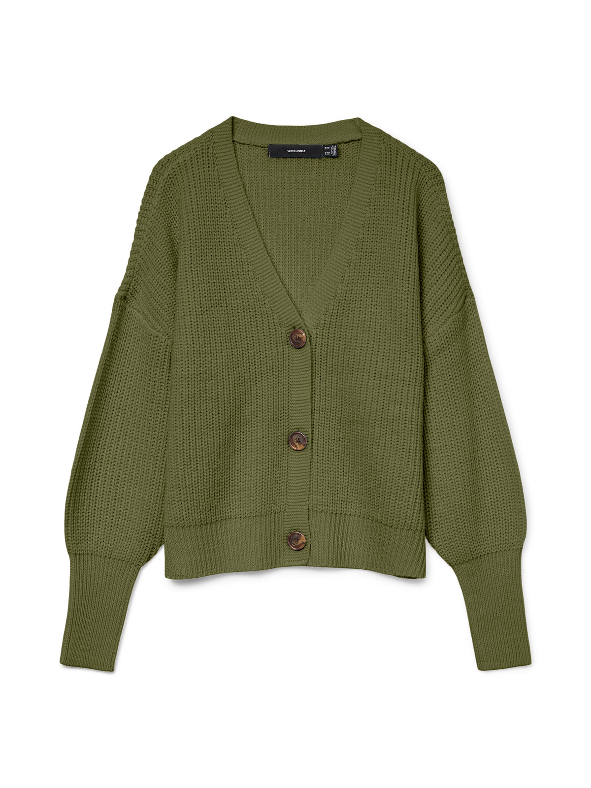 Vmlea Ls V-neck Cuff Cardigan Noos (Sphagnum)