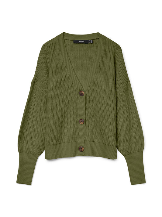 Vmlea Ls V-neck Cuff Cardigan Noos (Sphagnum)
