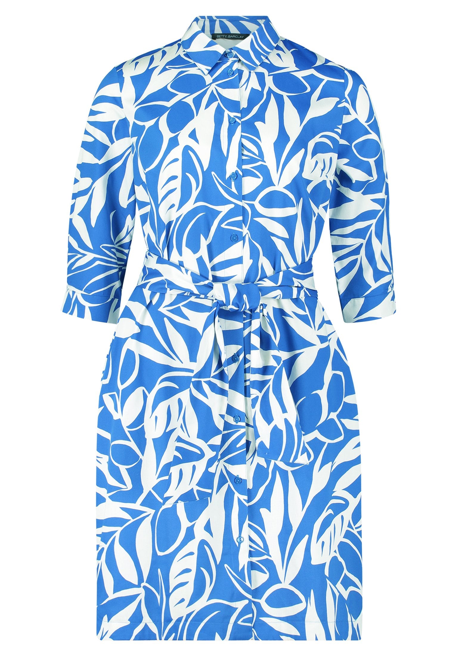 Hemdblusenkleid (Blue/cream)