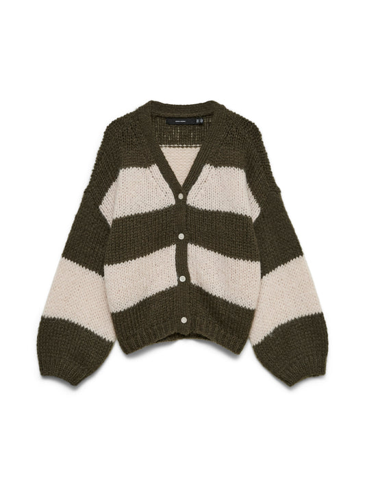 Vmmaybe Ls V-neck Button Cardigan Noos (Forest Nig)