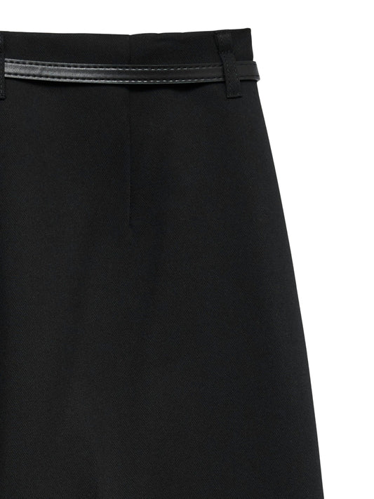 Vmelma Hw Wide Culotte Belt Pant Noos (Black)